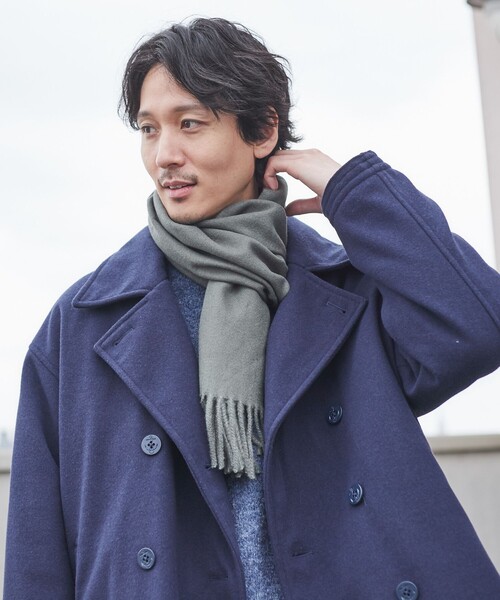 coen（コーエン）の「アクリル無地マフラー（マフラー・メンズ・ブラック/オレンジ/ライム/オリーブ/ライラック・FREE）」の18枚目の写真