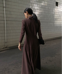 Ameri（アメリ）の「TRICOT TIE SET DRESS（ワンピース）」 - WEAR