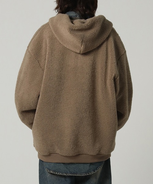 MASONPRINCE(メイソンプリンス)の「フェイクボアロゴ刺繍フロントZIPパーカー WT4084【MASONPRINCE】(ブルゾン・メンズ・ブラウン/ベージュ/ブルーグレー・L/M/S)」の19枚目の写真