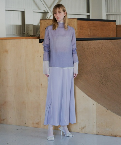 Aunt Marie's（アントマリーズ）の「シアープリーツヨウリュウトップス（シャツ/ブラウス・レディース・ライトグリーン/ホワイト/パープル/ブラック・FREE）」の22枚目の写真