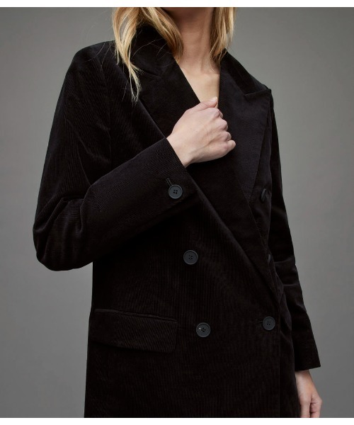 ALLSAINTS（オールセインツ）の「ADLAI CORDUROY RELAXED BLAZER | ADLAI コーデュロイ リラックス ブレザー（テーラードジャケット・レディース・ブラック・8/10/4/6）」の5枚目の写真