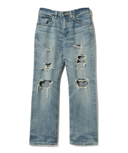 Lee（リー）の「Lee × BEAMS / 別注 101Z Crush（デニムパンツ・メンズ・ブルー・30inch/32inch/34inch/36inch）」の2枚目の写真