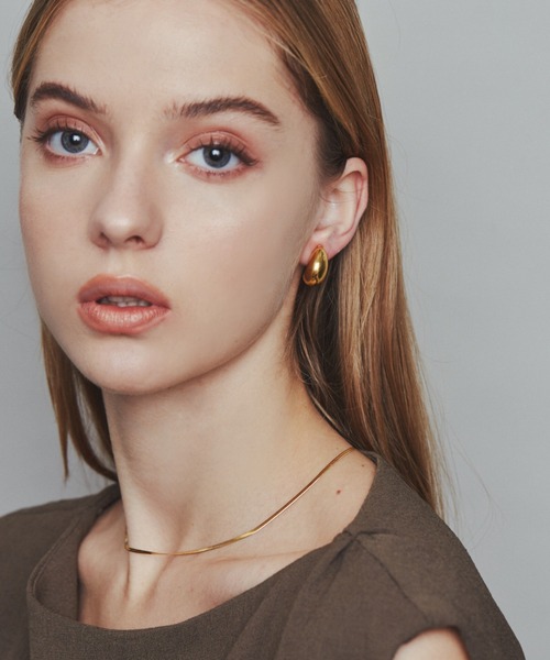 ciite' surgical stainless(シーテサージカルステンレス)の「【 金属アレルギー対応 】 ぷっくりイヤリング サージカルステンレス 316L(イヤリング・レディース・シルバー/ゴールド・FREE)」の17枚目の写真