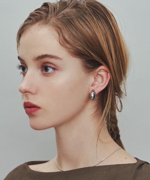 ciite' surgical stainless(シーテサージカルステンレス)の「【 金属アレルギー対応 】 ぷっくりイヤリング サージカルステンレス 316L(イヤリング・レディース・シルバー/ゴールド・FREE)」の19枚目の写真