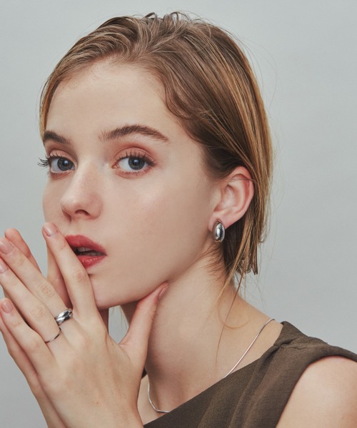 ciite' surgical stainless(シーテサージカルステンレス)の「【 金属アレルギー対応 】 ぷっくりイヤリング サージカルステンレス 316L(イヤリング・レディース・シルバー/ゴールド・FREE)」の21枚目の写真