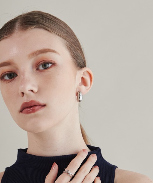 ciite' surgical stainless(シーテサージカルステンレス)の「【 金属アレルギー対応 】 ぷっくりイヤリング サージカルステンレス 316L(イヤリング・レディース・シルバー/ゴールド・FREE)」の9枚目の写真