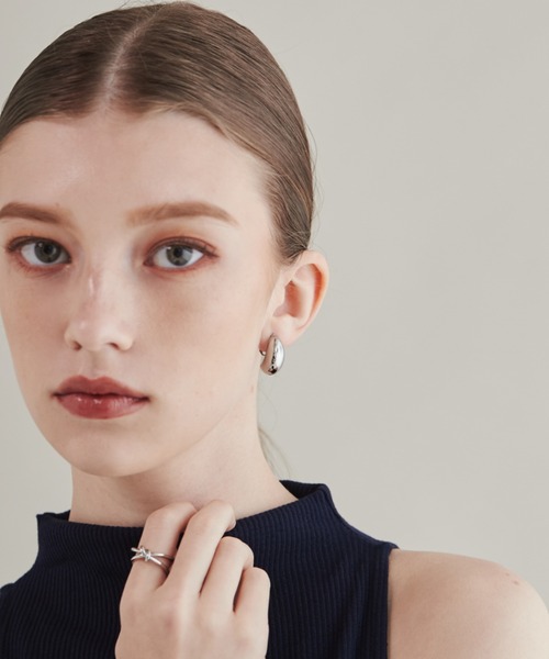 ciite' surgical stainless(シーテサージカルステンレス)の「【 金属アレルギー対応 】 ぷっくりイヤリング サージカルステンレス 316L(イヤリング・レディース・シルバー/ゴールド・FREE)」の8枚目の写真