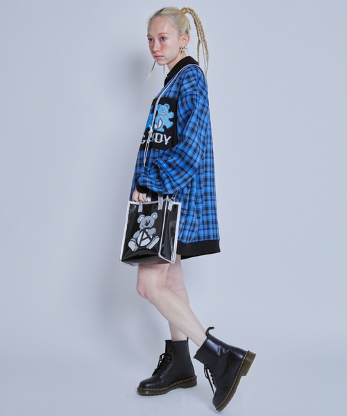 Candy Stripper（キャンディストリッパー）の「ANARCHY BEAR CLEAR バッグ（ショルダーバッグ・レディース・ブラック・FREE）」の3枚目の写真