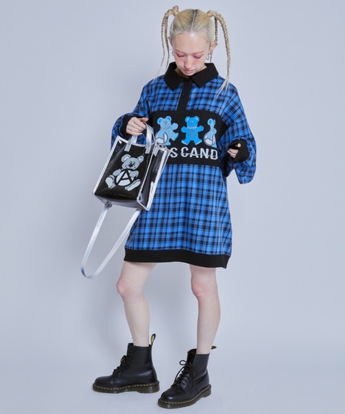 Candy Stripper（キャンディストリッパー）の「ANARCHY BEAR CLEAR バッグ（ショルダーバッグ・レディース・ブラック・FREE）」の4枚目の写真