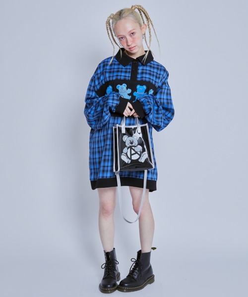 Candy Stripper（キャンディストリッパー）の「ANARCHY BEAR CLEAR バッグ（ショルダーバッグ・レディース・ブラック・FREE）」の5枚目の写真