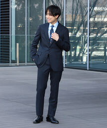 BEAMS スーツ / サイズ44 / ネイビーストライプ BEAMS HEART（ビームスハート）の「BEAMS HEART / ネイビーストライプ