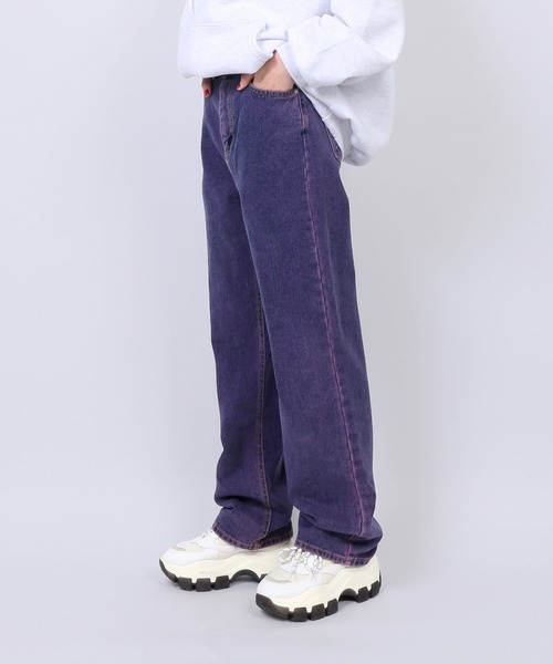 Figments（フィグメンツ）の「オーバーダイカラーデニムパンツ（デニム