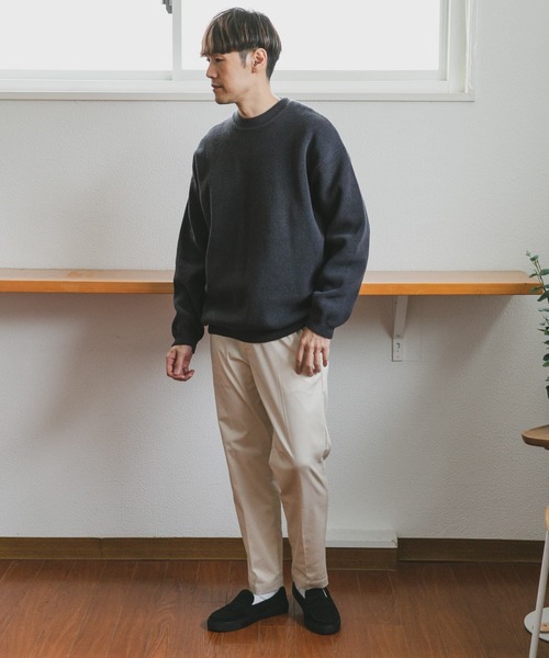 URBAN RESEARCH DOORS(アーバンリサーチドアーズ)の「ダブルフェイスカノコニットプルオーバー(ニット/セーター・メンズ・ホワイト/ライトベージュ/チャコールグレー・MEDIUM/LARGE)」の14枚目の写真