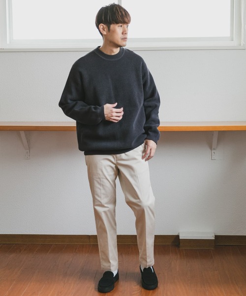 URBAN RESEARCH DOORS(アーバンリサーチドアーズ)の「ダブルフェイスカノコニットプルオーバー(ニット/セーター・メンズ・ホワイト/ライトベージュ/チャコールグレー・MEDIUM/LARGE)」の15枚目の写真
