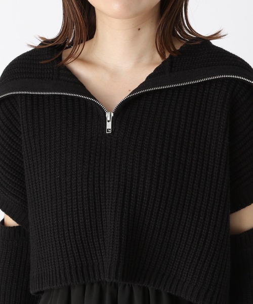 Heather（ヘザー）の「ハーフZIPアームウォーマーSETワンピース