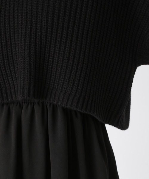 Heather（ヘザー）の「ハーフZIPアームウォーマーSETワンピース 188385