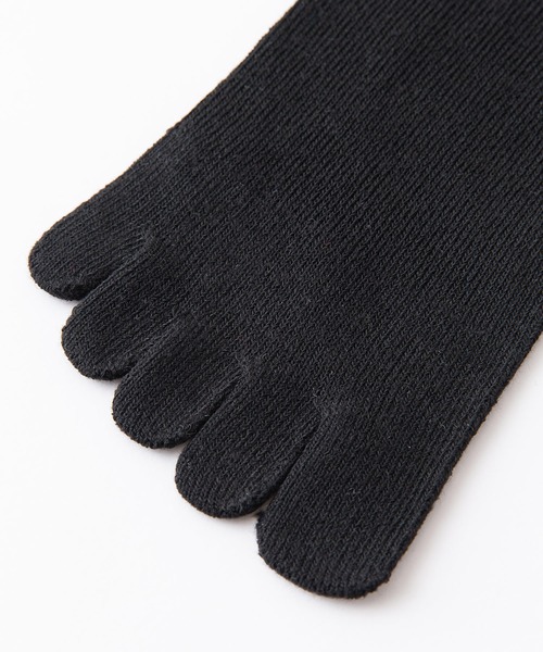 HANES（ヘインズ）の「【HANES/ヘインズ】5本指　ショートレングス　ライン　ブランドロゴ　ソックス　靴下　3足組　リサイクルコットン使用（ソックス/靴下・メンズ・ブラック/グレー・MEDIUM）」の8枚目の写真