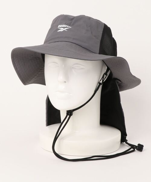 Reebok(リーボック)の「【Reebok:リーボック】垂付きマリンハット(ハット・メンズ・ベージュ/グリーン/チャコールグレー/ブラック/ブルー・FREE)」の2枚目の写真