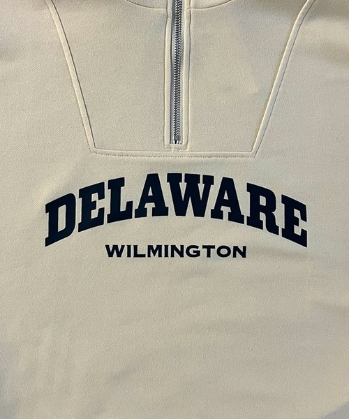 セール】カレッジロゴハーフジップスウェット（スウェット