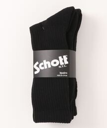schott | Schott/ショット 3Pソックス ﾙｰｽﾞﾘｯﾁｪﾙﾐﾄﾞﾙ丈 足底切替(ソックス/靴下)