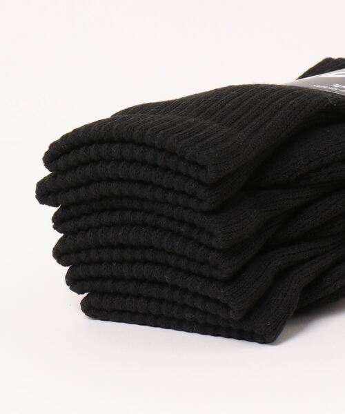 Schott(ショット)の「Schott/ショット 3Pソックス ルーズリッチェルミドル丈 足底切替(ソックス/靴下・レディース・その他/ブラック・FREE)」の3枚目の写真
