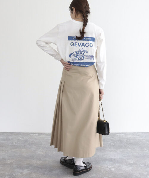 GEVACO(ゲバコ)の「【GEVACO/ゲバコ】FG限定!16/‐天竺プリント長袖Tシャツ(Tシャツ/カットソー・レディース・オフホワイト/ブラック・38)」の9枚目の写真