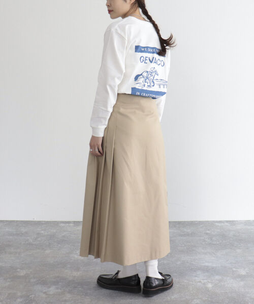 GEVACO(ゲバコ)の「【GEVACO/ゲバコ】FG限定!16/‐天竺プリント長袖Tシャツ(Tシャツ/カットソー・レディース・オフホワイト/ブラック・38)」の10枚目の写真