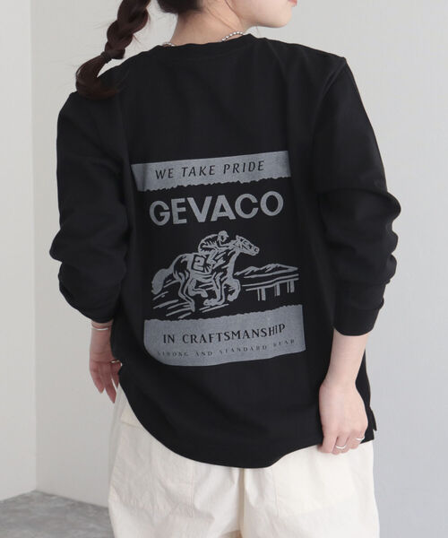 GEVACO(ゲバコ)の「【GEVACO/ゲバコ】FG限定!16/‐天竺プリント長袖Tシャツ(Tシャツ/カットソー・レディース・オフホワイト/ブラック・38)」の13枚目の写真