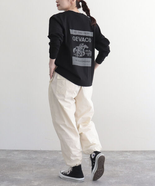 GEVACO(ゲバコ)の「【GEVACO/ゲバコ】FG限定!16/‐天竺プリント長袖Tシャツ(Tシャツ/カットソー・レディース・オフホワイト/ブラック・38)」の18枚目の写真