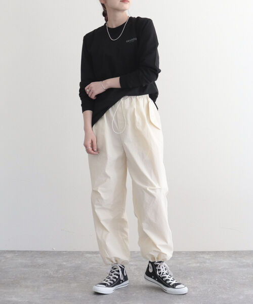 GEVACO(ゲバコ)の「【GEVACO/ゲバコ】FG限定!16/‐天竺プリント長袖Tシャツ(Tシャツ/カットソー・レディース・オフホワイト/ブラック・38)」の19枚目の写真