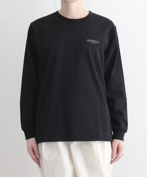 GEVACO(ゲバコ)の「【GEVACO/ゲバコ】FG限定!16/‐天竺プリント長袖Tシャツ(Tシャツ/カットソー・レディース・オフホワイト/ブラック・38)」の20枚目の写真