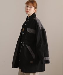 DOUBLE NAME | ミリタリーポケ異素材コート(ミリタリージャケット)