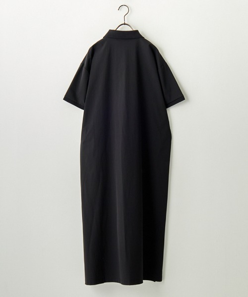 THOUSAND MILE（サウザンドマイル）の「[THOUSAND MILE/サウザンド マイル] 別注 ショートスリーブ ポロワンピース（ワンピース・レディース・ブラック/ネイビー/オリーブ・F）」の8枚目の写真