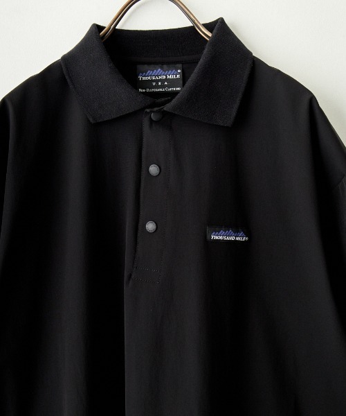 THOUSAND MILE（サウザンドマイル）の「[THOUSAND MILE/サウザンド マイル] 別注 ショートスリーブ ポロワンピース（ワンピース・レディース・ブラック/ネイビー/オリーブ・F）」の22枚目の写真