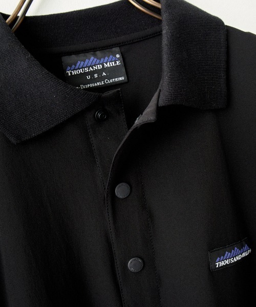 THOUSAND MILE（サウザンドマイル）の「[THOUSAND MILE/サウザンド マイル] 別注 ショートスリーブ ポロワンピース（ワンピース・レディース・ブラック/ネイビー/オリーブ・F）」の17枚目の写真