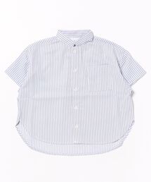 FOV | フォブ ストライプマオカラー半袖シャツ(シャツ/ブラウス)