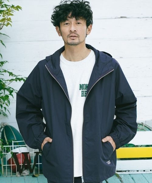 BAYFLOW(ベイフロー)の「ジップデッキパーカー(マウンテンパーカー・メンズ・ネイビー/ピンク/チャコール/ベージュ・MEDIUM/LARGE)」の4枚目の写真