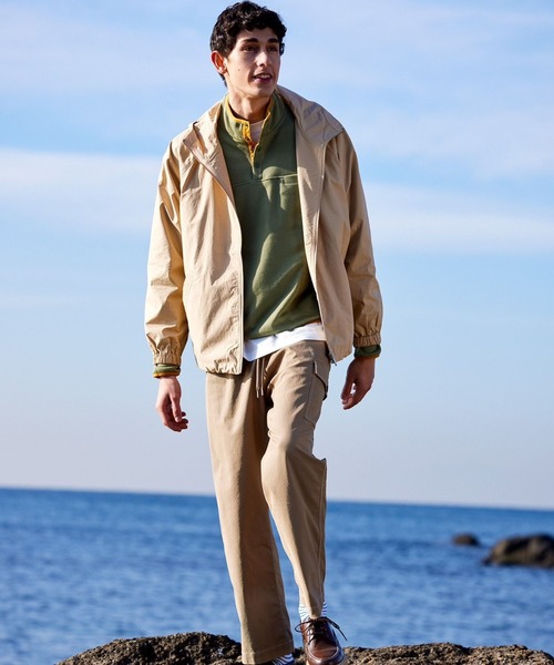 BAYFLOW(ベイフロー)の「ジップデッキパーカー(マウンテンパーカー・メンズ・ネイビー/ピンク/チャコール/ベージュ・MEDIUM/LARGE)」の18枚目の写真