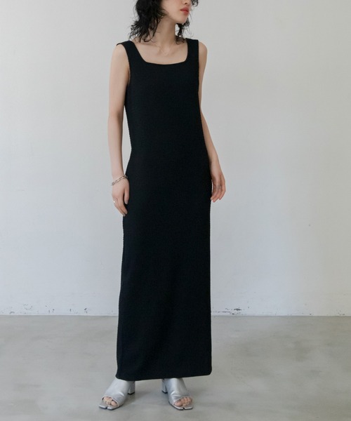 VACANCY(ヴァカンシー)の「シャーリングJQマキシワンピース(ワンピース・レディース・ブラック/グリーン/ブルー/レッド・FREE)」の7枚目の写真