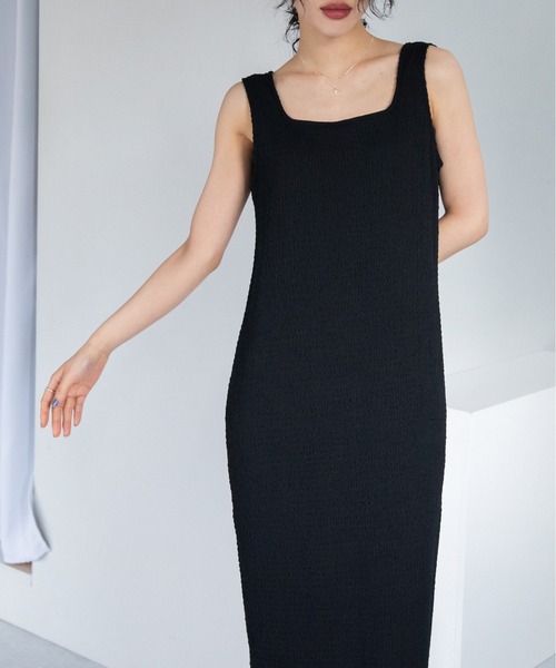 VACANCY(ヴァカンシー)の「シャーリングJQマキシワンピース(ワンピース・レディース・ブラック/グリーン/ブルー/レッド・FREE)」の17枚目の写真