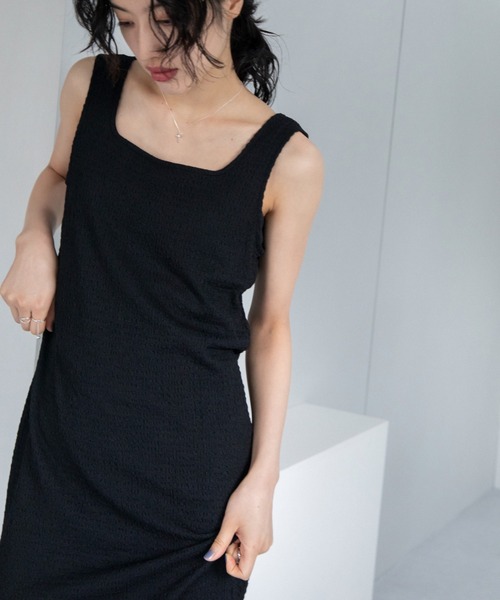 VACANCY(ヴァカンシー)の「シャーリングJQマキシワンピース(ワンピース・レディース・ブラック/グリーン/ブルー/レッド・FREE)」の16枚目の写真