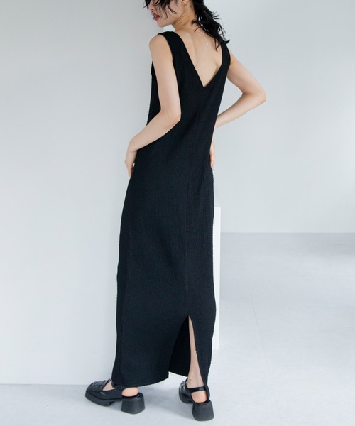 VACANCY(ヴァカンシー)の「シャーリングJQマキシワンピース(ワンピース・レディース・ブラック/グリーン/ブルー/レッド・FREE)」の14枚目の写真