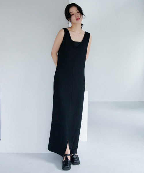 VACANCY(ヴァカンシー)の「シャーリングJQマキシワンピース(ワンピース・レディース・ブラック/グリーン/ブルー/レッド・FREE)」の21枚目の写真