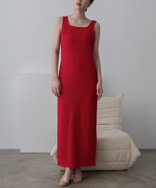 CHICWISH★シャーリングマキシワンピース☆ CHICWISH(シックウィッシュ)ジャカードシャーリングマキシドレス