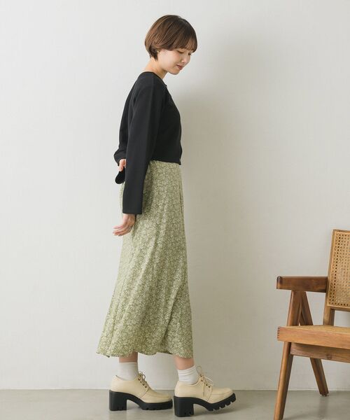 RETRO GIRL（レトロガール）の「ドット釦カットカーデ（Tシャツ/カットソー・レディース・グリーン/ブラック/オレンジ/ブルー/ナチュラル・FREE）」の17枚目の写真