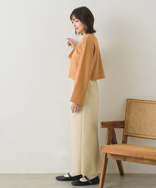 RETRO GIRL（レトロガール）の「ドット釦カットカーデ（Tシャツ/カットソー・レディース・グリーン/ブラック/オレンジ/ブルー/ナチュラル・FREE）」の22枚目の写真