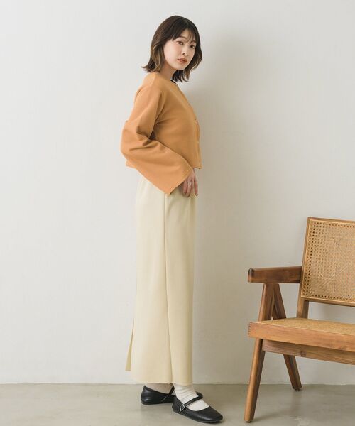 RETRO GIRL（レトロガール）の「ドット釦カットカーデ（Tシャツ/カットソー・レディース・グリーン/ブラック/オレンジ/ブルー/ナチュラル・FREE）」の13枚目の写真