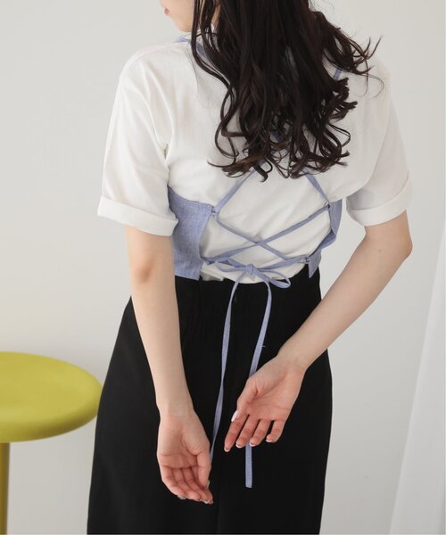 RAY CASSIN(レイカズン)の「バックスピンドルメランジビスチェ(その他トップス・レディース・ブルー/キナリ/スミクロ・FREE)」の20枚目の写真