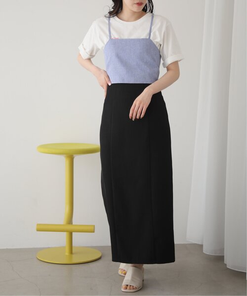 RAY CASSIN(レイカズン)の「バックスピンドルメランジビスチェ(その他トップス・レディース・ブルー/キナリ/スミクロ・FREE)」の21枚目の写真