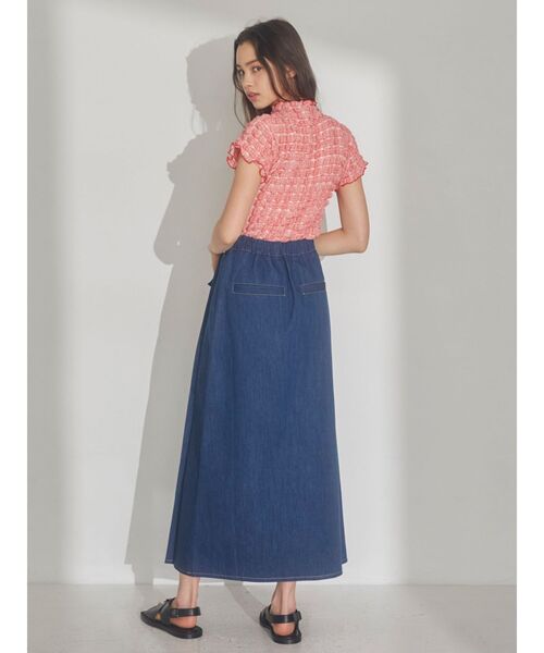 merry jenny（メリージェニー）の「デニムリボンラップスカート（デニムスカート・レディース・ブラック/ブルー・FREE）」の16枚目の写真